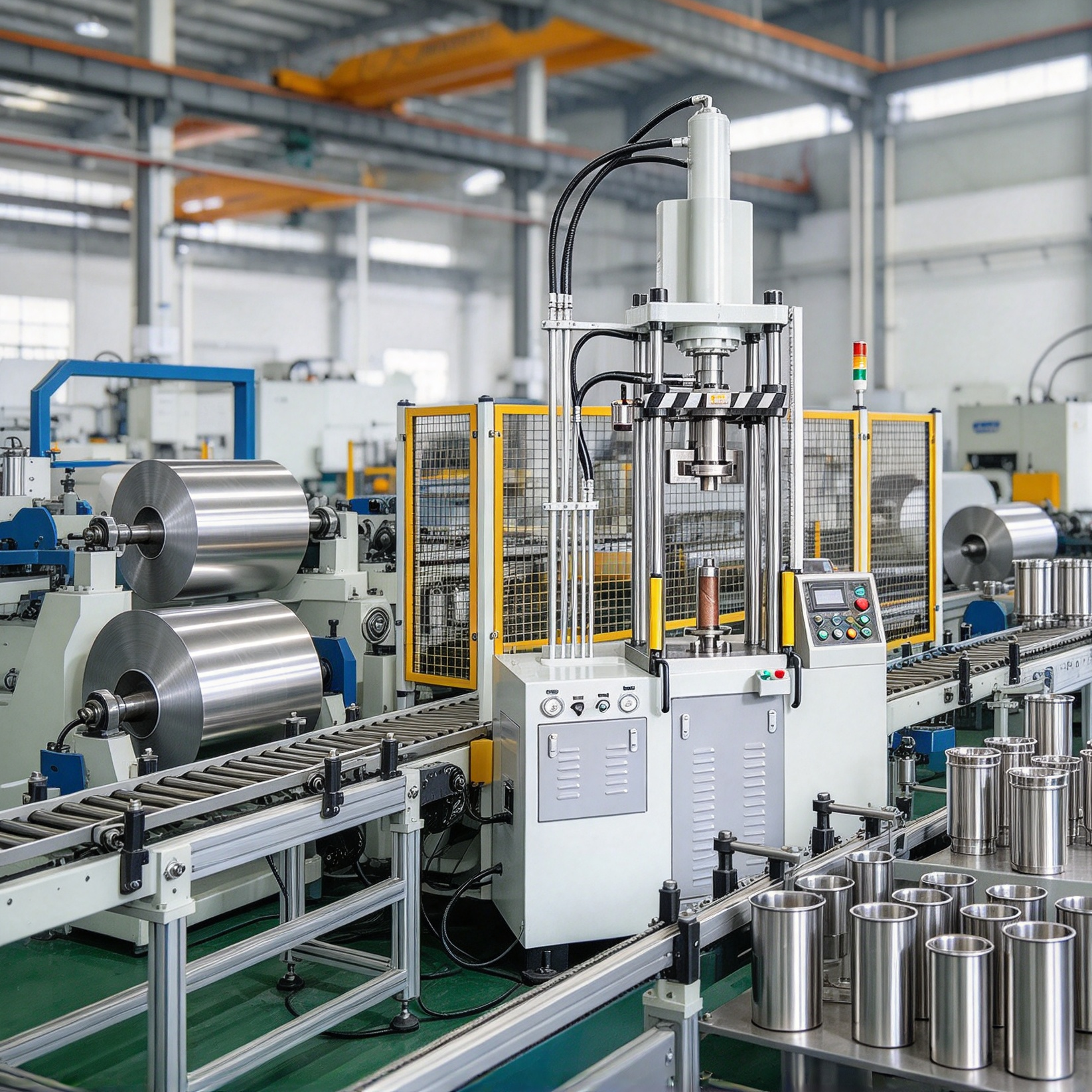 How Does a Vacuum Flask Production Line Use Deep Drawing